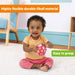 Oball Easy-Grasp Baby Rattle Ball, Pink, Ages Newborn and Up, 4 Inches