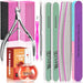 Manicure Tools Kit Nail Care Kit with 3 pcs Files, 2 pcs Buffer Blocks, 2 Polishing Buffers, Cuticle Nipper, Pusher and 