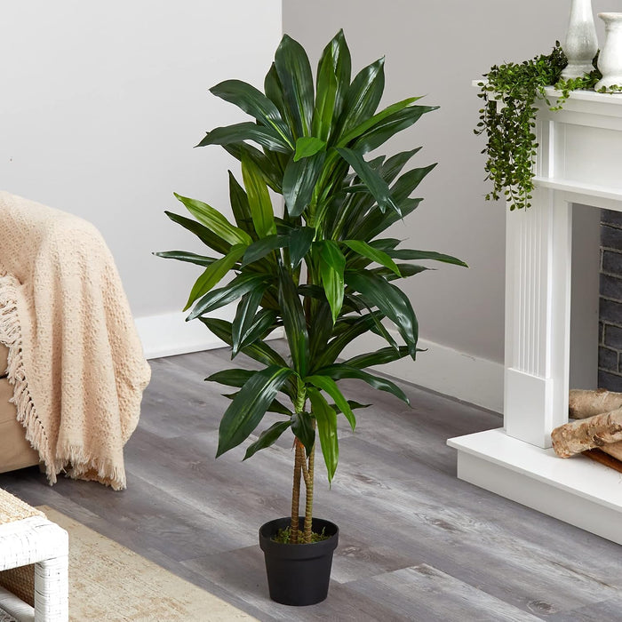 48 in Artificial Dracaena Real Touch Plant with Pot