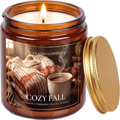 Cozy Fall Candles, Pumpkin Spice Scented