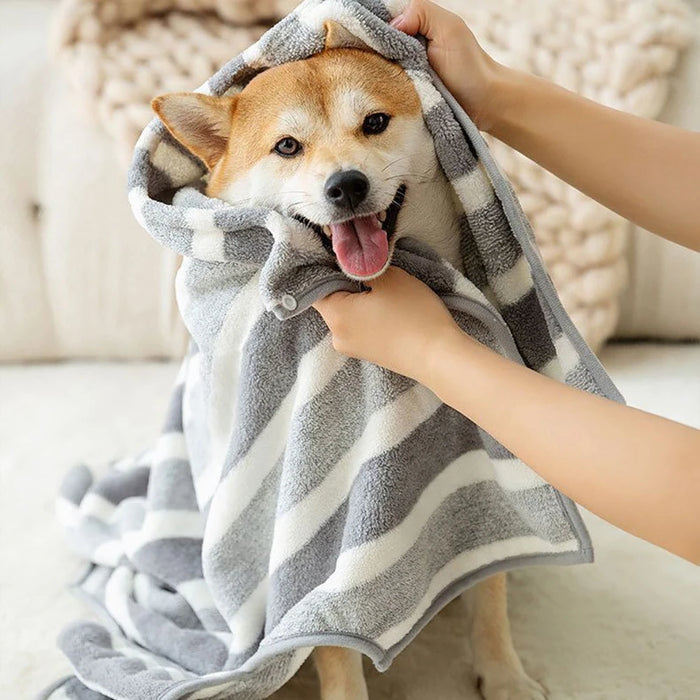 Quick-Drying Absorbent Dog Bathrobe