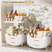 4-Tier Makeup Organizer Bathroom Countertop Storage White