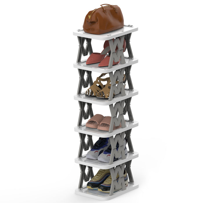 Six-Tier Foldable Shoe Rack