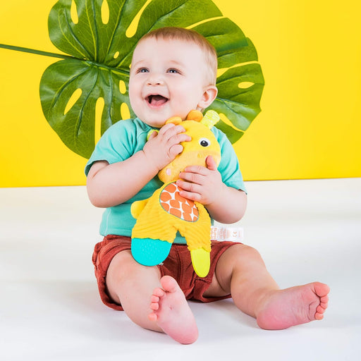 Snuggle & Teethe BPA-Free Crinkle Teething Plush Baby Toy - Giraffe