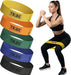 Fabric Resistance Bands for Working Out, 5-Band Set for Legs and Glutes