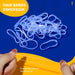 2000Pcs Clear Hair Ties Small Hair Elastics Rubber Hair Bands