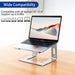 LS03 Aluminum Laptop Stand, Ergonomic Detachable Computer Stand, Notebook Riser, Laptop Mount Compatible with Air, Pro, 