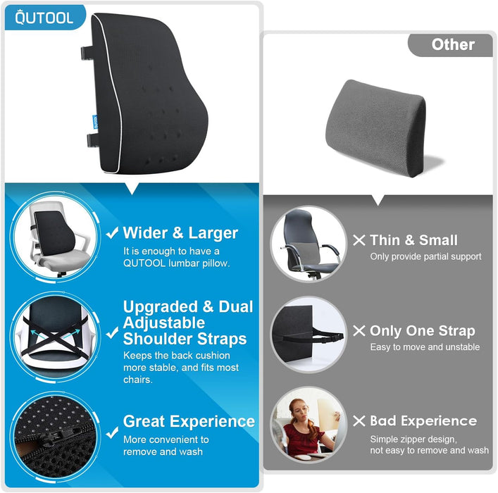 Lumbar Support Pillow for Office Chair, Office Home Essentials,Gifts for Mom,Dad, Back Support Pillow for Car, Chair Cus