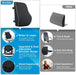 Lumbar Support Pillow for Office Chair, Office Home Essentials,Gifts for Mom,Dad, Back Support Pillow for Car, Chair Cus
