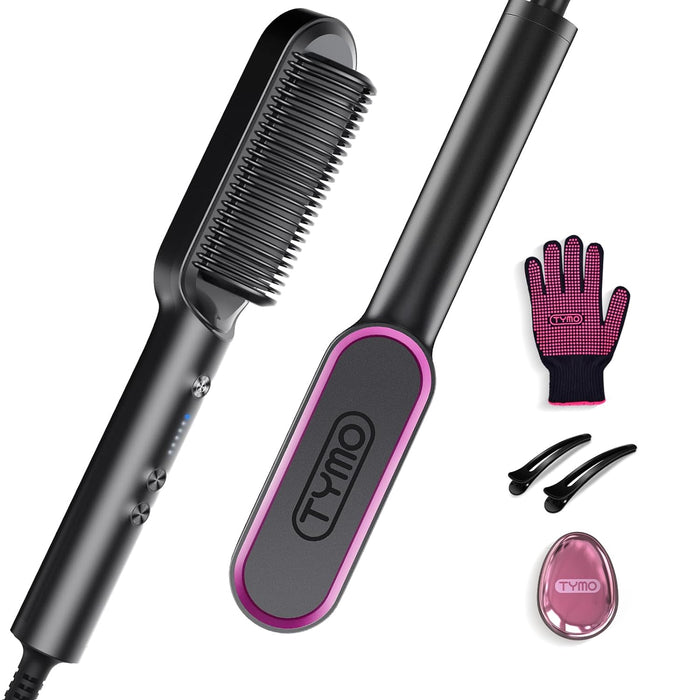 Hair Straightener Brush, Hot Comb Hair Straighteners for Women