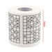 Sudoku Game Toilet Paper, Office and Home Puzzle Roll Paper, Home Creative Fun Toilet Paper, Wood Pulp Toilet Paper