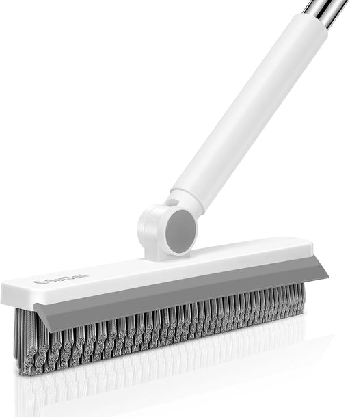 Grout Cleaner Brush with Long Handle, V-Shaped Floor Scrub Brush