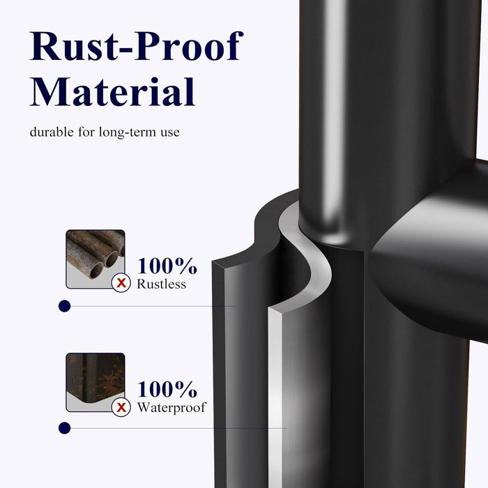 Metal Toilet Paper Holder Free Standing, Medium, Black