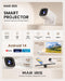 Mini Portable Projector with WiFi Bluetooth, Built‑in Android 14 Apps