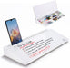 Small Desktop Whiteboard -Glass Dry Erase Board Computer Keyboard Stand White Board Surface Pad with Drawer, Desk Organi