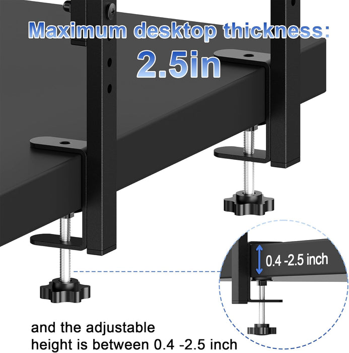 2 Tier Clamp on Desk Shelf