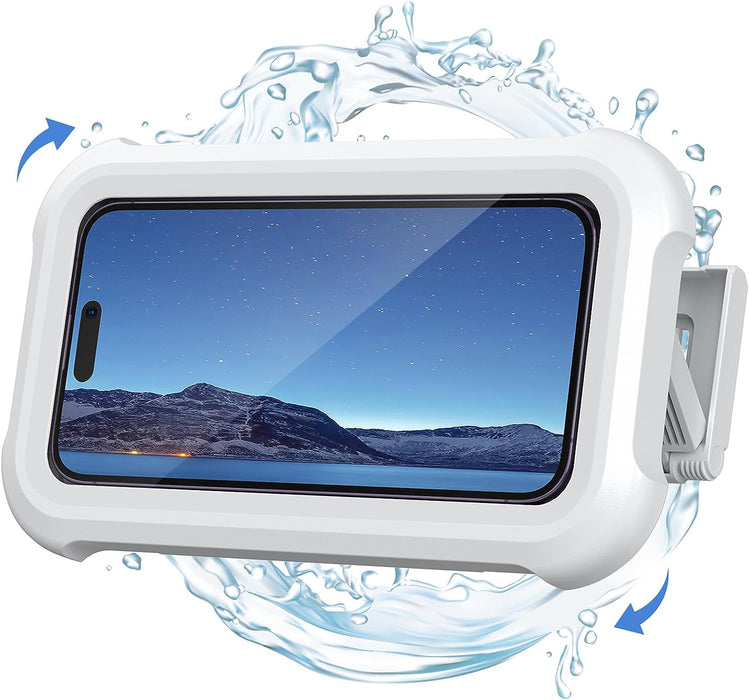 Shower Phone Holder Waterproof - 480° Rotatable Wall Mount Case
