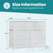 7 Drawer Fabric Dresser, Storage Tower for Bedroom and Closet