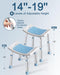 Shower Chair for Inside Shower, Adjustable Height Shower Stool