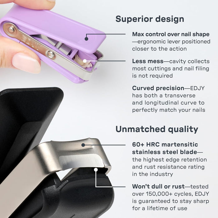 Fingernail Cutter Nail Cutter Stainless Steel Blue