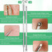 5PCS Blackhead Remover Comedone Extractor, Curved Blackhead Tweezers Kit, Professional Stainless Pimple Acne Blemish Rem
