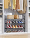 Shoe Rack for Closet, Shoe Storage, 27.6" Wide - 3 Tiers, Black