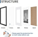 16x20 Picture Frame, Wall Gallery Frames Set of 2, Black