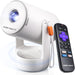 Roku TV E1R Smart Portable Mini Projector with WiFi and Bluetooth