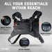 Water Resistant Running Vest Chest Pack, Phone Holder for Running, Lightweight Training Pack with Reflective Detail