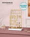 Jewelry Holder, Display Stand, Metal Frame, Velvet Tray