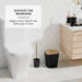 Black Bathroom Set, Shower Curtain Set, Bathroom Accessory Set