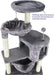 Cat Tree with Cat Condo and Big Hammock, Grey