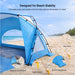 Beach Tent, Portable Sun Shelter for 2/3/4/6-8 Person with UPF 50+ UV Protection, Easy Setup Waterproof Beach Shade Cano