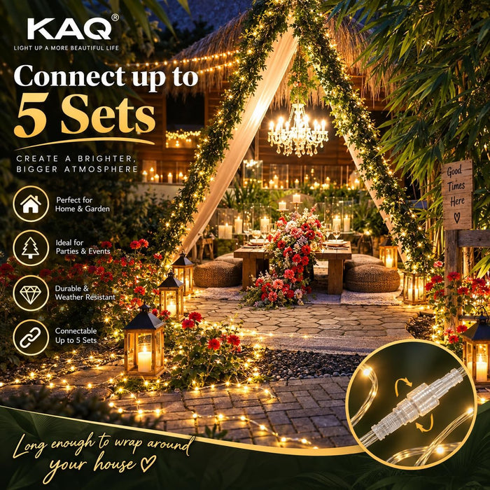 Connectable 240LED 88Ft String Lights, Christmas Lights Indoor Outdoor