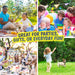 Sunny Days Entertainment  4oz Bubble Wands – 6 Pack Bubble Wand Toy | Summer Fun, Outdoor Birthday Party Favors for Kids, 101799 Blue