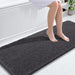 Bathroom Rugs 30X20, Extra Soft Absorbent Chenille Bath Rugs, Rubber Backing Quick Dry, Machine Washable Bath Mats for Bathroom Floor, Tub and Shower, Home Decor Accessories, Grey