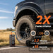Tire Inflator Portable Air Compressor,Dual Power-3*2000mAh &12V DC