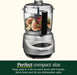 Mini Food Processor, Reversible Blade, 3-Cup Capacity
