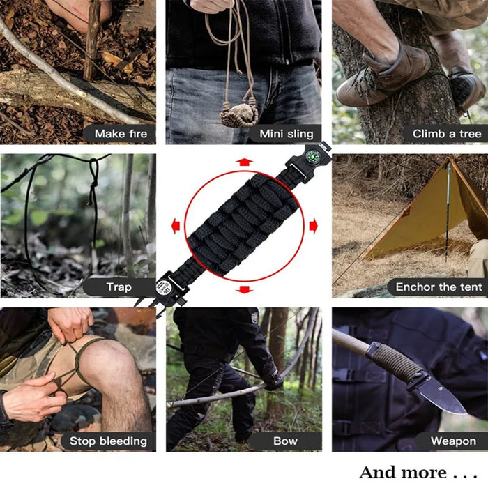 Outdoor SOS LED Light Survival Bracelet