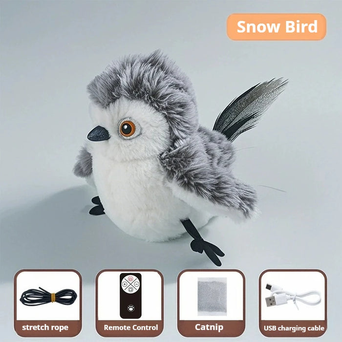 Rechargeable Interactive Flapping Bird Cat Toy