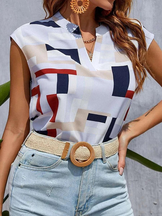 Casual Short Sleeve Women's Blouse