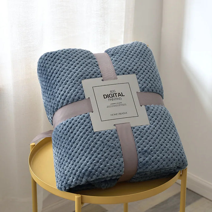 Coral Velvet Flannel Blanket
