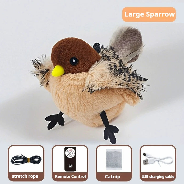 Rechargeable Interactive Flapping Bird Cat Toy
