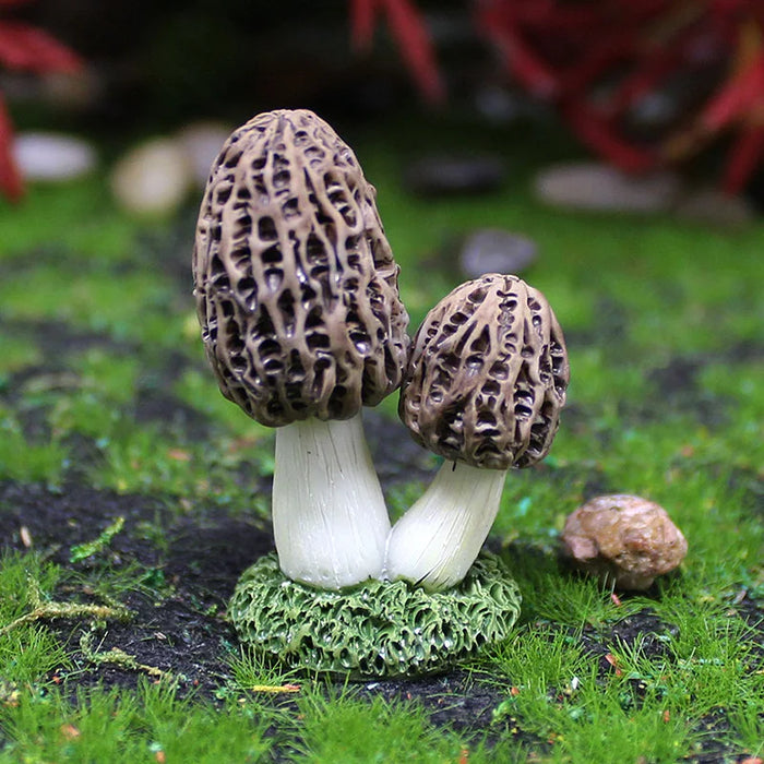 Mini Resin Mushroom Figurine
