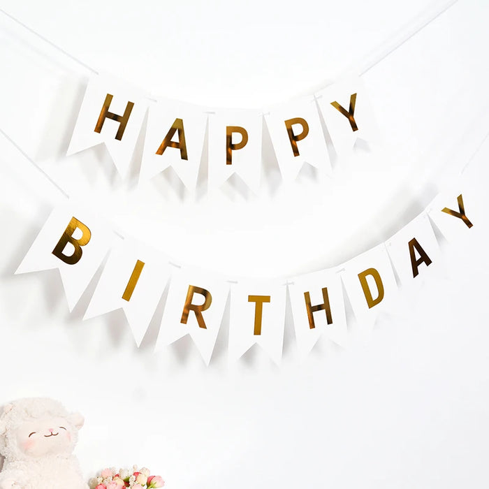 Happy Birthday Decoration Banners