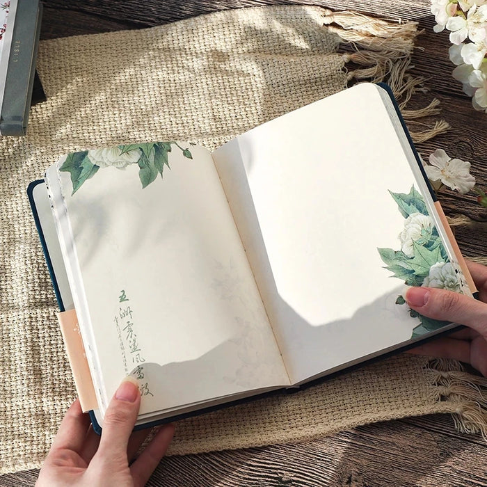 Creative Colorful Page Notebook with Chinese Style Hardcover