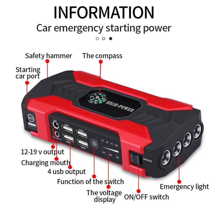 Car Jump Starter Kit