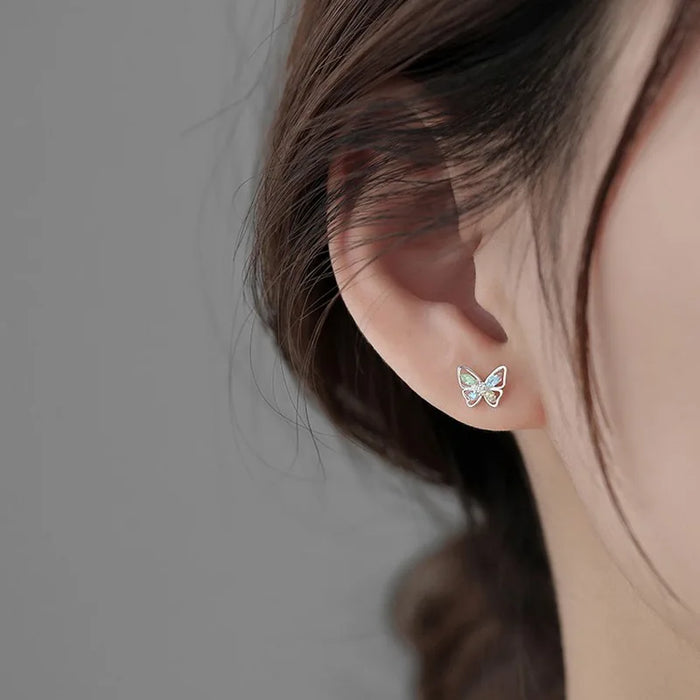 Exquisite Korean Butterfly Stud Earrings