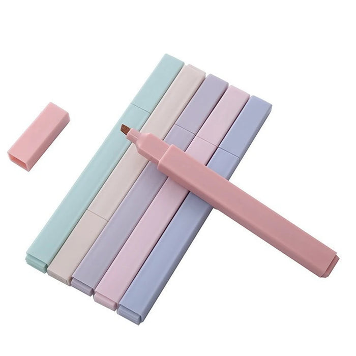 6pcs Pastel Color Highlighter Set