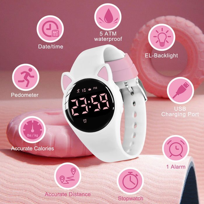 Kids Digital Fitness Tracker Watch